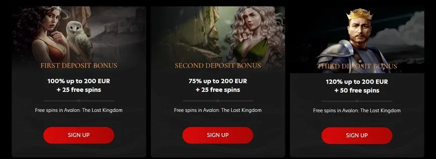 Welcome Bonus at Kingdom Casino