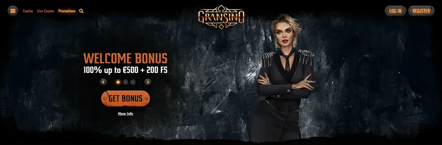 Welcome bonus bonus at Gransino Casino