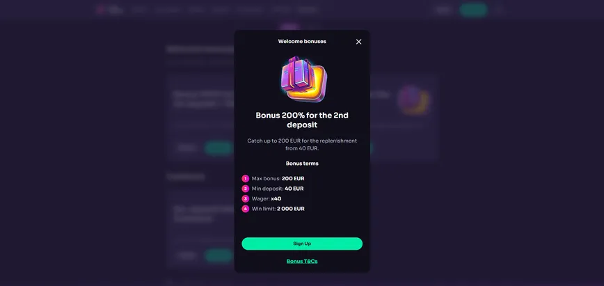 Second Deposit Bonus at WinSpirit Casino