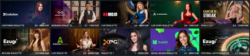 Jogos de mesa no BetAndYou Casino