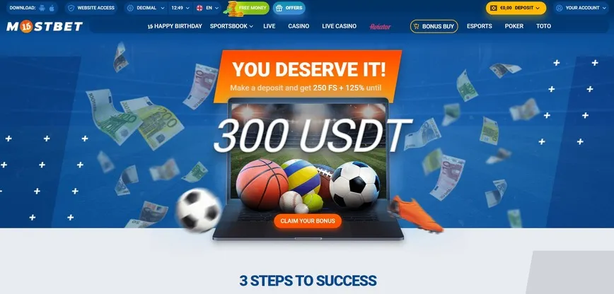 First Deposit Bonus at MostBet Casino