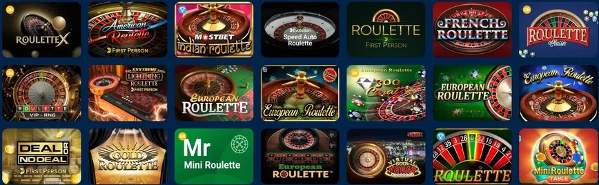 Jogos de mesa no MostBet Casino