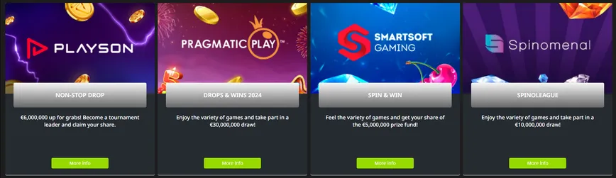 Tournaments and Races at WinWin casino