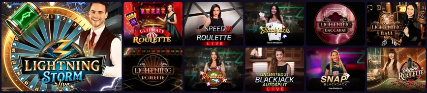 Live Dealer Casino Games at Dazzlehand Casino