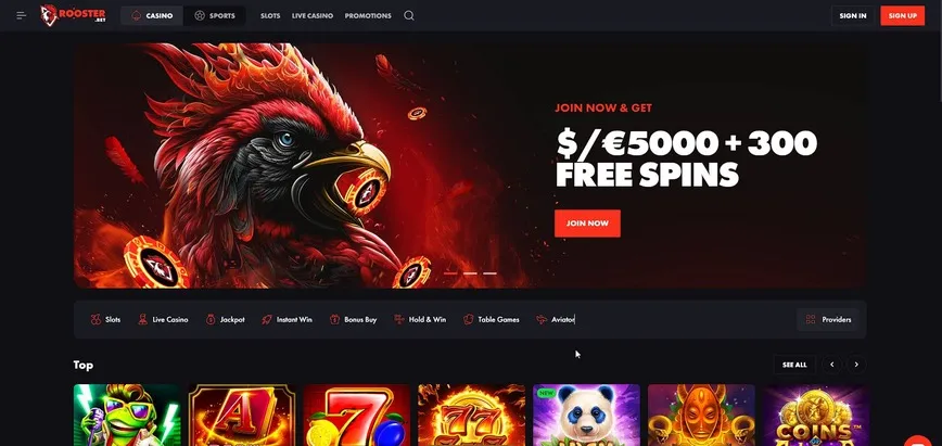 About at RoosterBet Casino