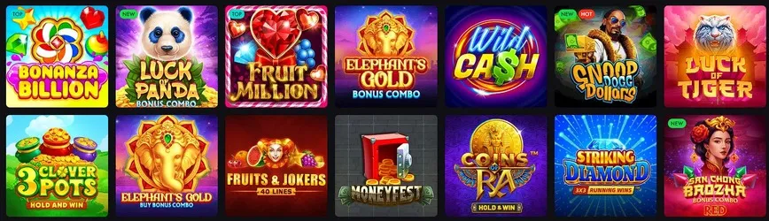 RoosterBet Slot games