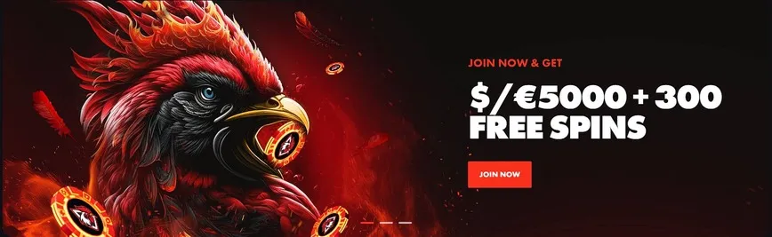 RoosterBet Casino Welcome Bonus