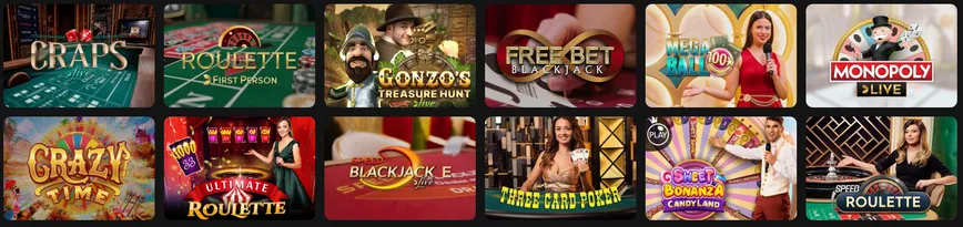 Live Dealer Casino Games at TikTak Bet Casino