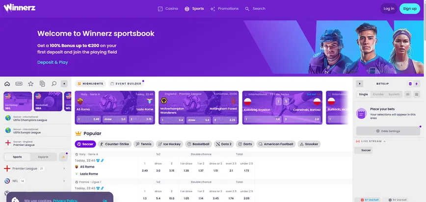 Sports at Trickz Casino