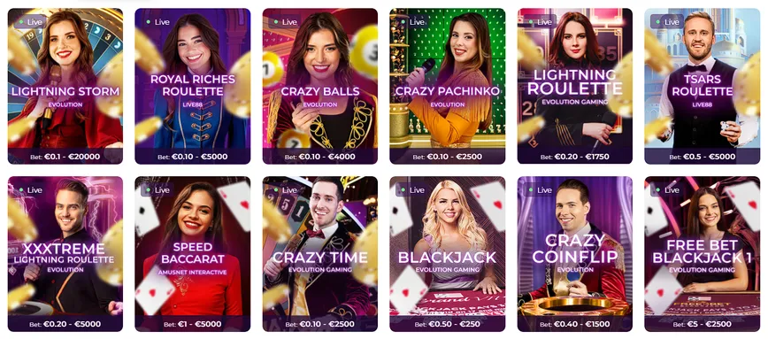 Live Dealer Casino Games at Tsar Casino