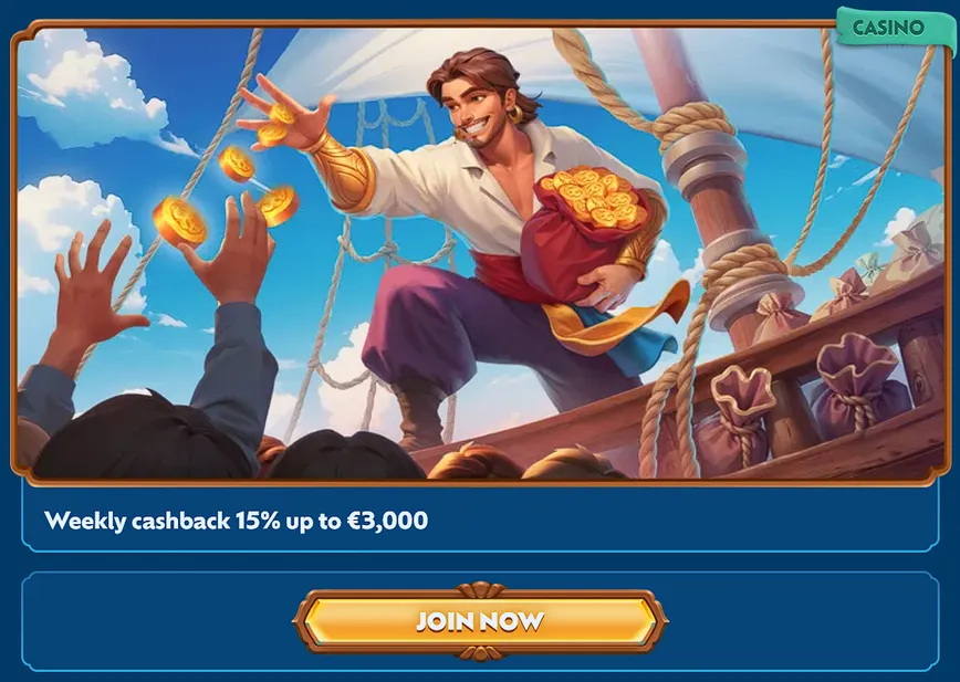 Cashback at WinBay Casino