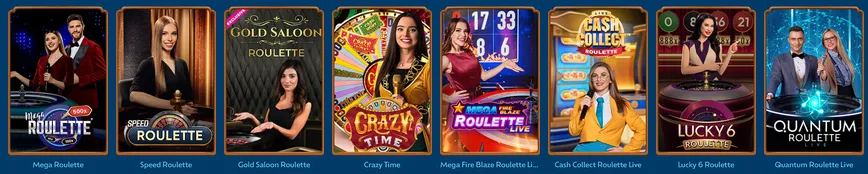 Juegos de casino con crupier en vivo en WinBay Casino