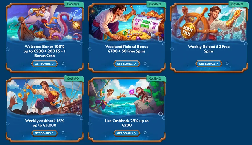 Promotions and Bonuses at WinBay Casino