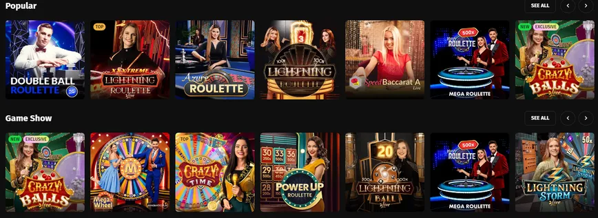 Live Dealer Casino Games at Fortuneplay Casino