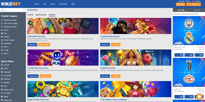 Promoções e bônus no Kikobet Casino