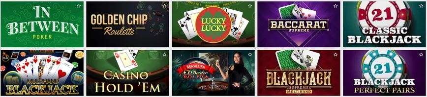 Jogos de mesa no Kikobet Casino