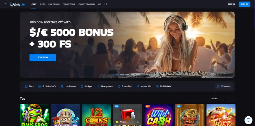 Sobre o LuckyVibe Casino