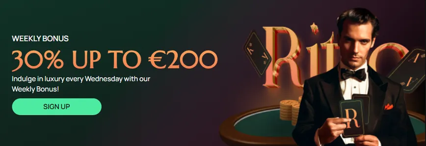 Bonus hebdomadaire au casino Ritzo