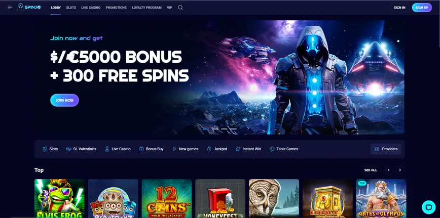 Acerca de Spinjo Casino