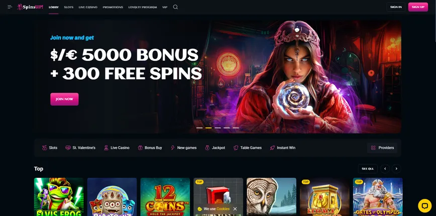 About at SpinsUP Casino