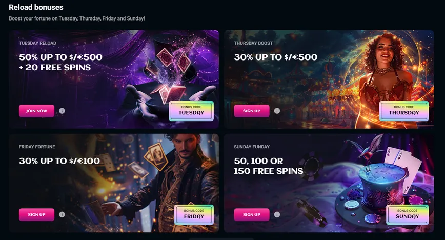 Other Promotions at SpinsUP Casino