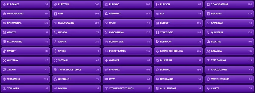 Software Providers at Midasluck Casino