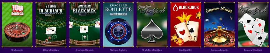 Table Games at Midasluck Casino