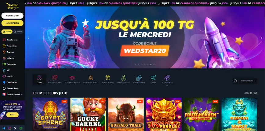 Golden Star Online Casino Home_Page