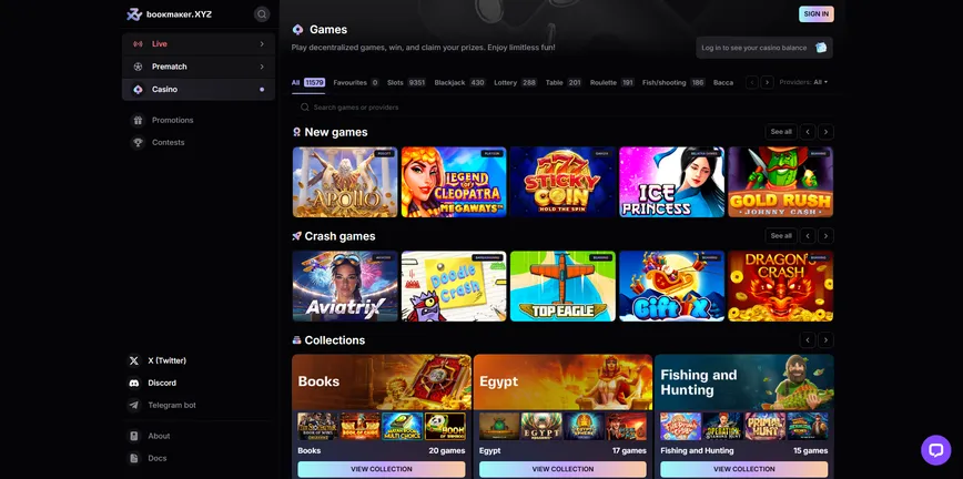 About at Bookmaker.xyz Casino