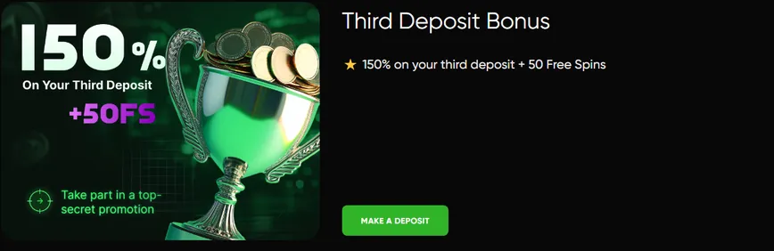 Third Deposit Bonus at Mi7eu.bet 
