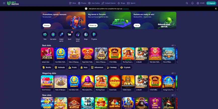 About at  Betmatch Casino