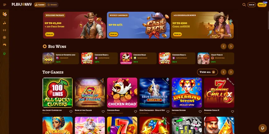 About at Playjonny Casino