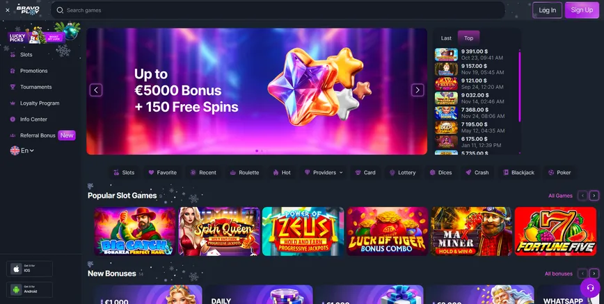 About at Bravoplay Casino