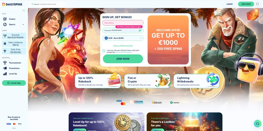 About Dailyspins Casino