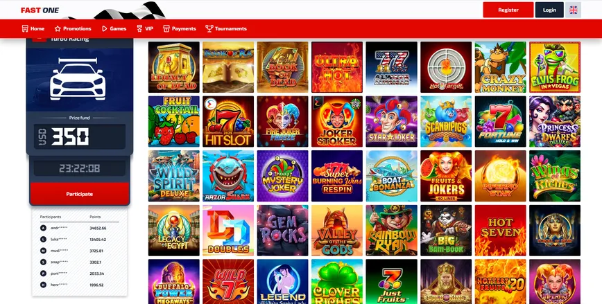 Slot Machines at Fast One Casino