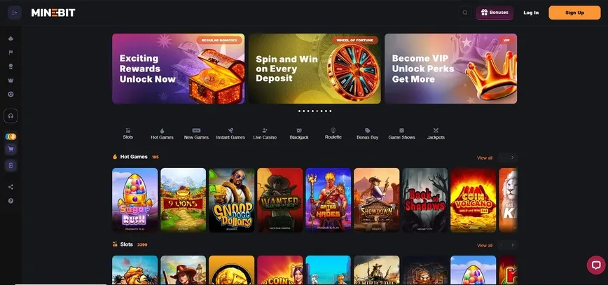 About at MineBit Casino