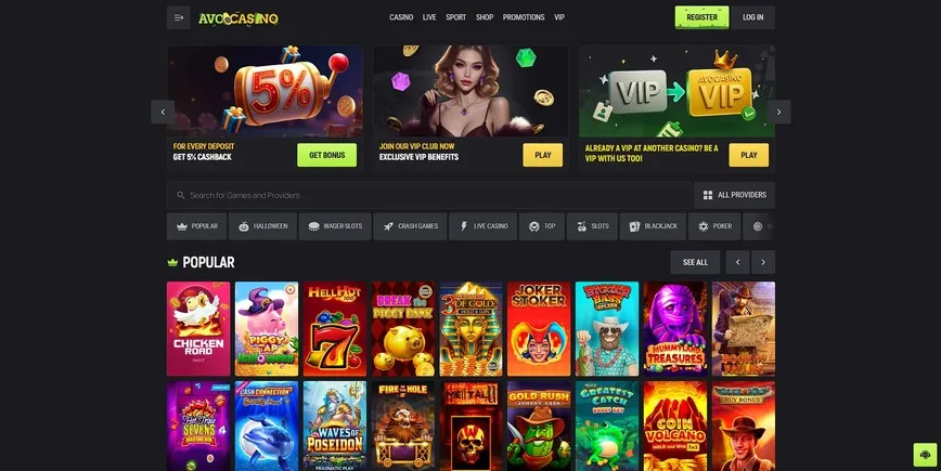 About at Avo Casino
