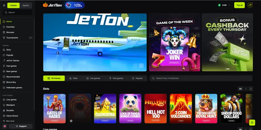 About JetTon casino