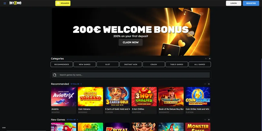 Sobre o Casino Betzino