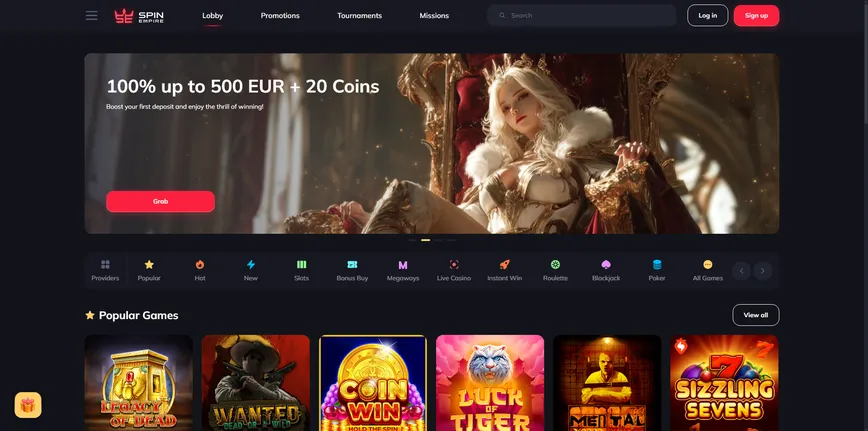 About at Spin Empire Casino