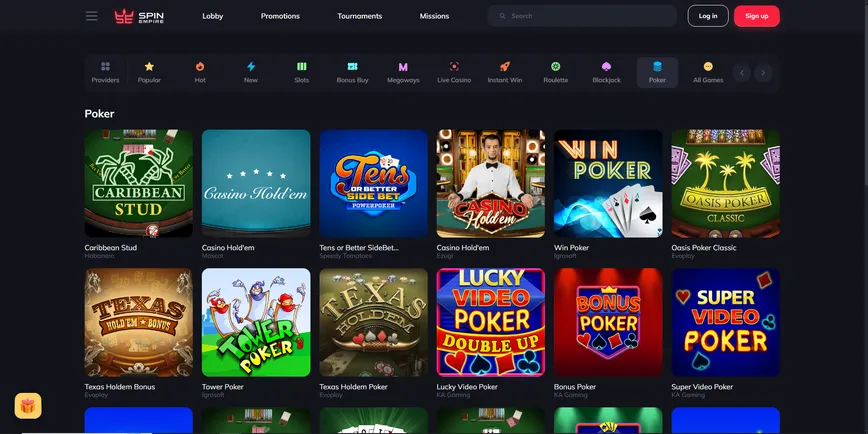 Table Games at SpinEmpire Casino