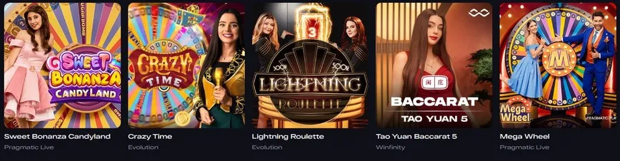 Live Dealer Casino Games at GlitchSpin Casino