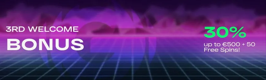 Third Deposit Bonus at GlitchSpin Casino