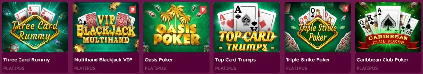 Juegos de mesa en el Casino LetsJackpot