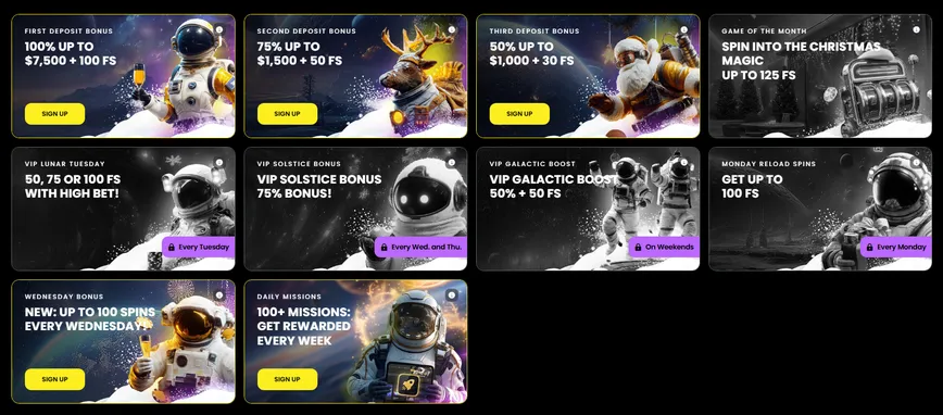 Promotions and Bonuses at Moonwin Casino 