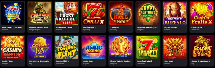 Slot Machines at Moonwin Casino 
