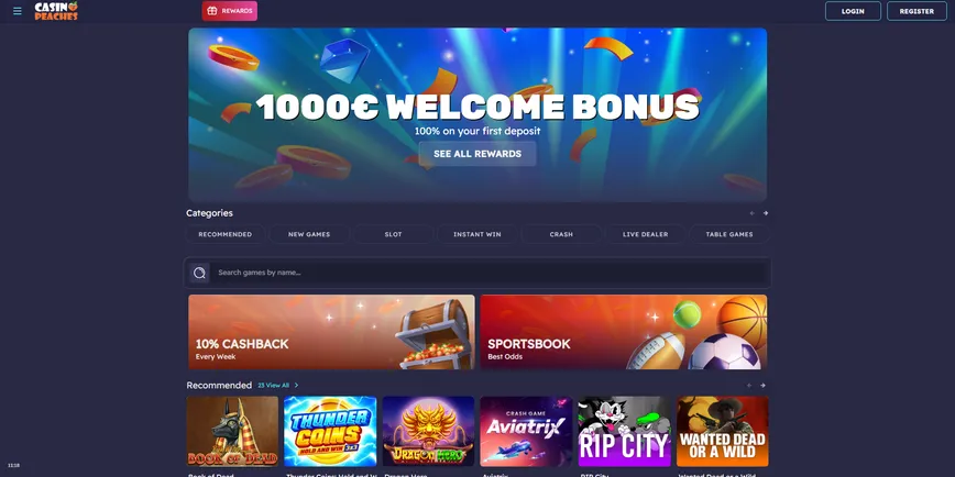 Sobre o Peaches Casino