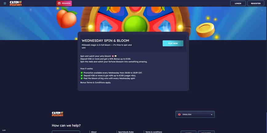 Spin & Bloom de quarta-feira