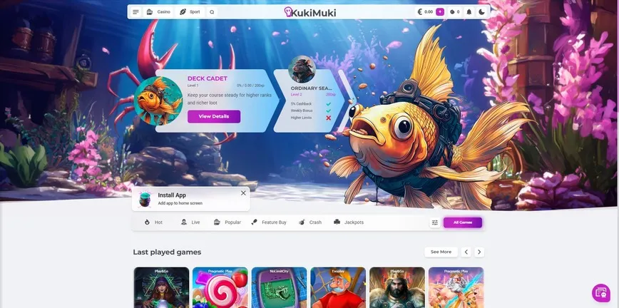 Sobre o KukiMuki Casino