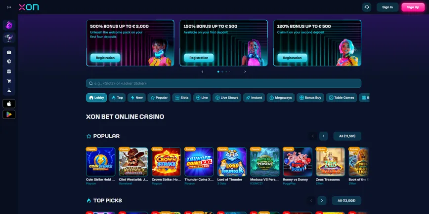 About at Xon Bet Casino